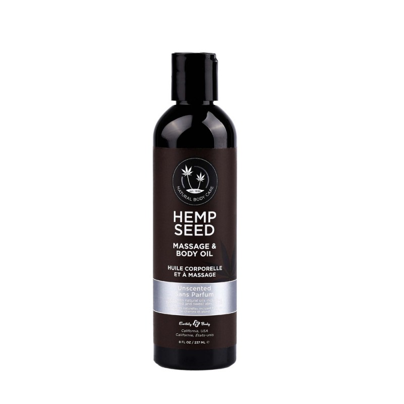 Hemp Seed Massage & Body Oil 237 ml - Unscented