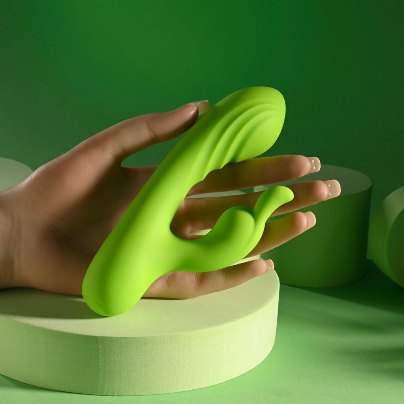 Evolved Brat Bunny Rabbit Vibrator - Green Evolved Brat Bunny Rabbit Vibrator - Green