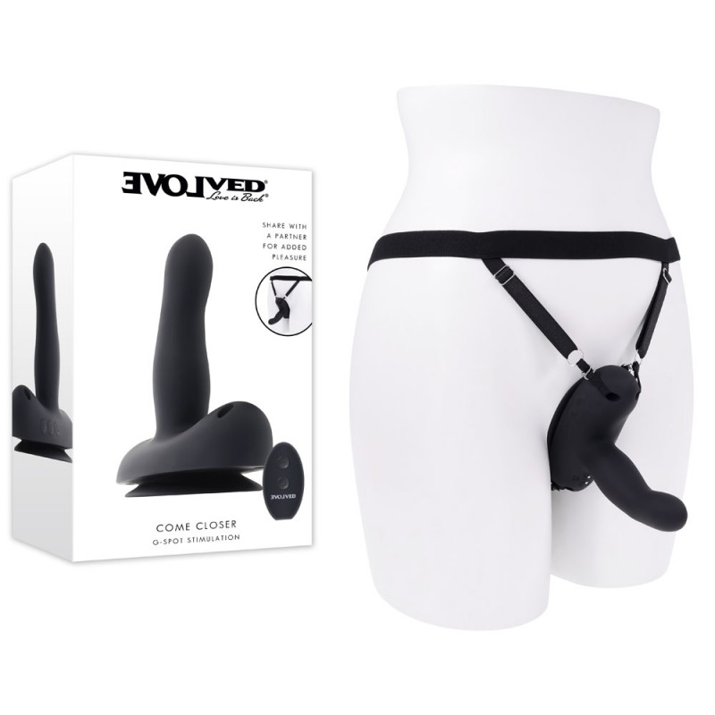Evolved Come Closer Vibrating Strap-On