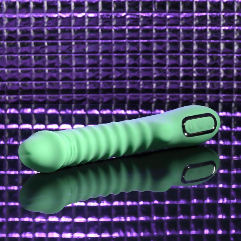Evolved Full Throttle Ridged Vibrator - Mint Evolved Full Throttle Ridged Vibrator - Mint