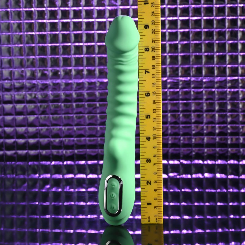 Evolved Full Throttle Ridged Vibrator - Mint Evolved Full Throttle Ridged Vibrator - Mint