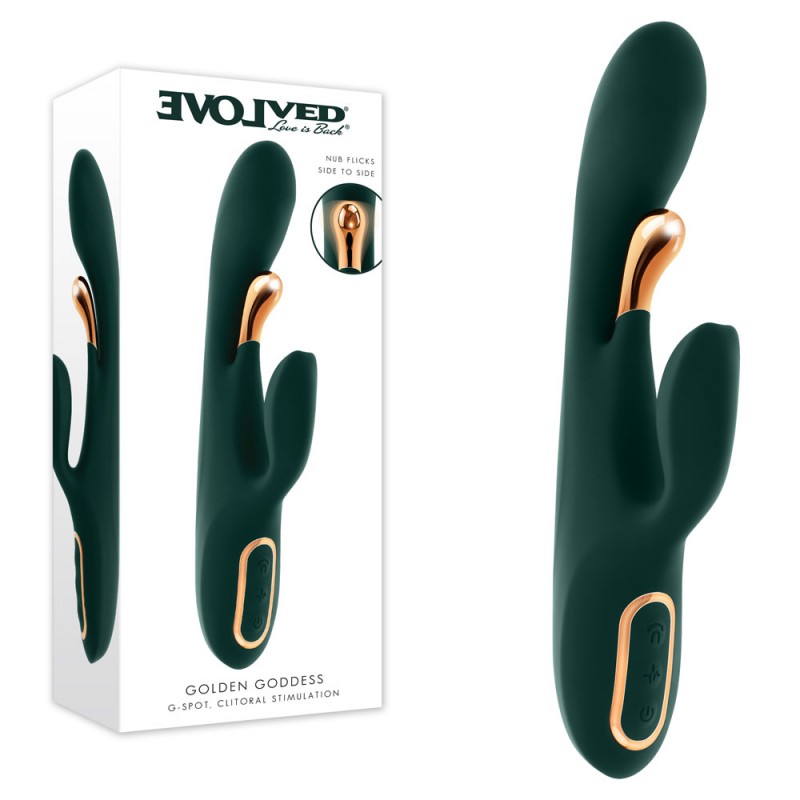 Evolved Golden Goddess Flicker Rabbit Vibrator