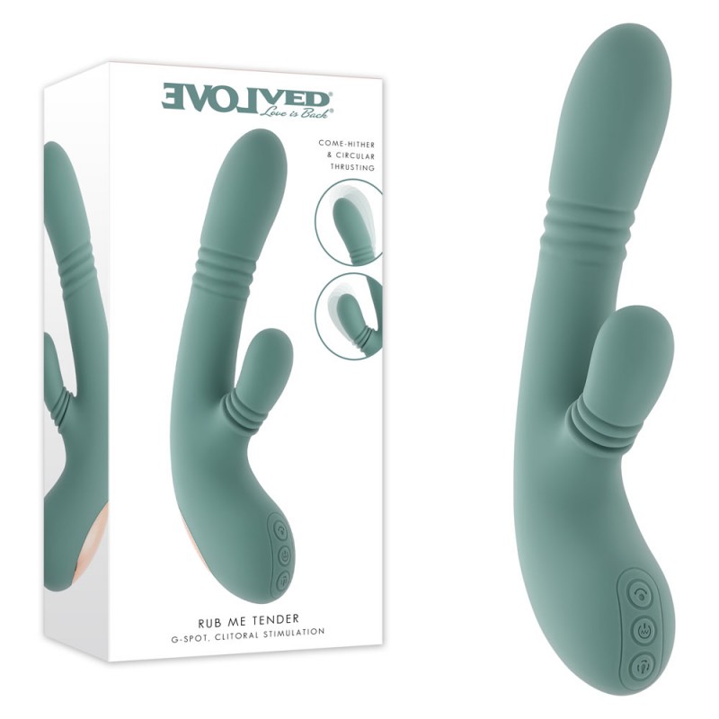 Evolved Rub Me Tender Thrusting Rabbit Vibrator