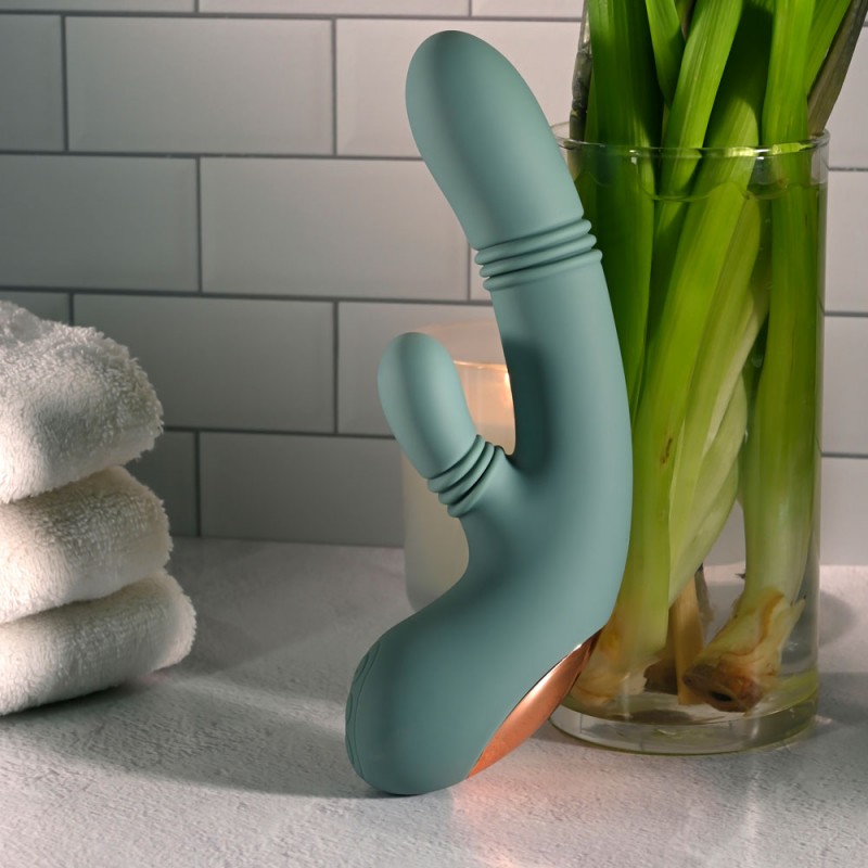 Evolved Rub Me Tender Thrusting Rabbit Vibrator Evolved Rub Me Tender Thrusting Rabbit Vibrator