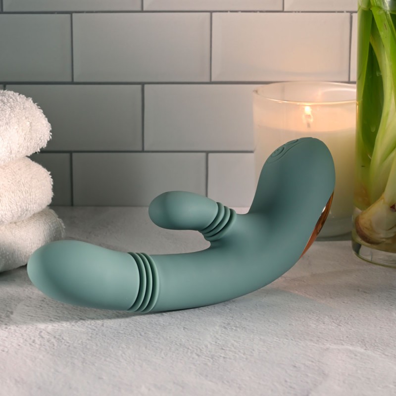 Evolved Rub Me Tender Thrusting Rabbit Vibrator Evolved Rub Me Tender Thrusting Rabbit Vibrator