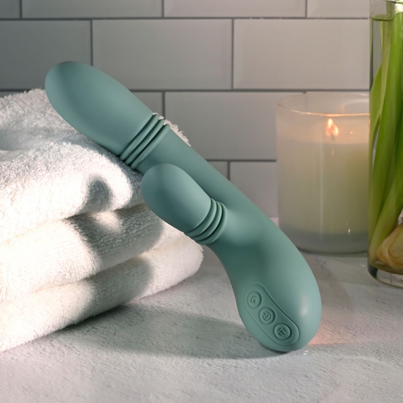 Evolved Rub Me Tender Thrusting Rabbit Vibrator Evolved Rub Me Tender Thrusting Rabbit Vibrator