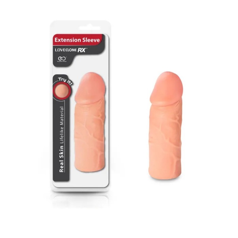 LoveClone RX 6'' Extension Sleeve - Flesh