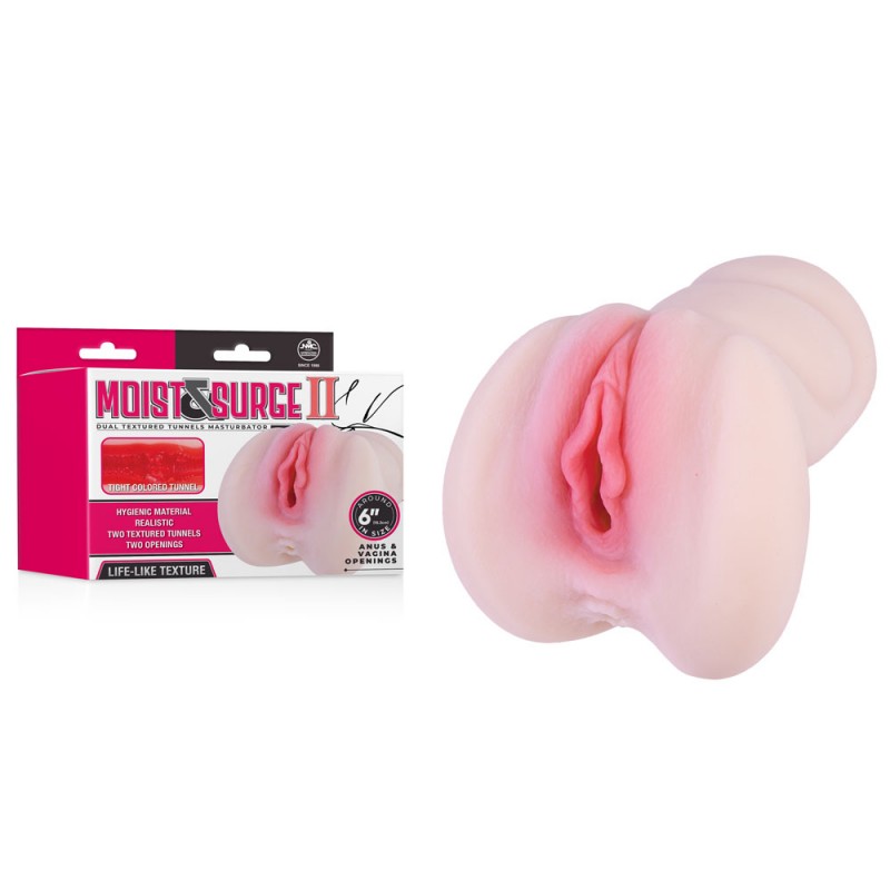 Moist & Surge II Dual Layer Vagina Stroker - 6 Inches