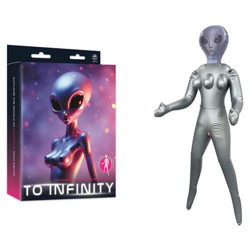 To Infinity Standing Alien Love Doll Silver