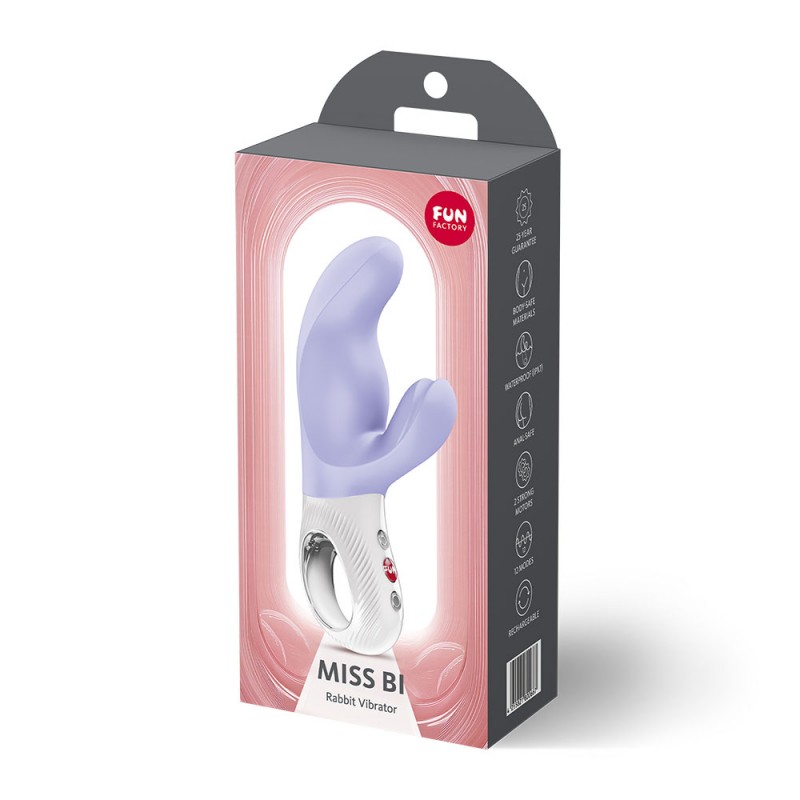 Miss Bi Rabbit Vibrator - Purple Miss Bi Rabbit Vibrator - Purple