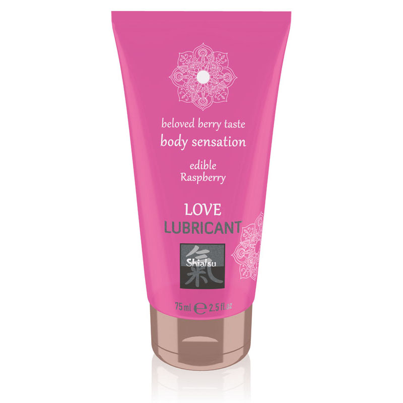 Shiatsu Edible Love Lubricant 75ml - Raspberry