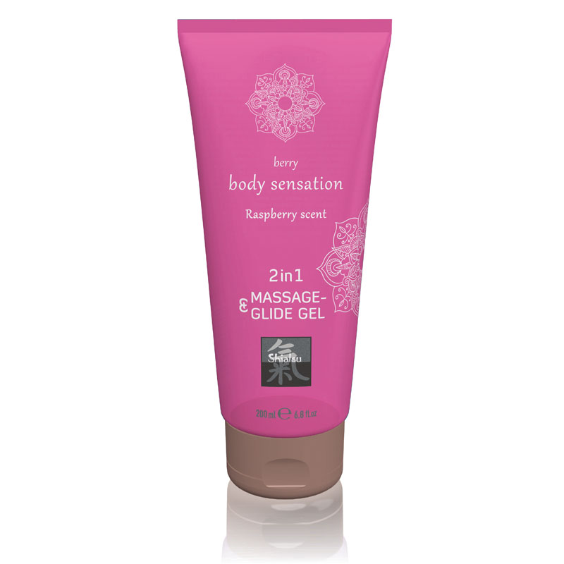 Shiatsu Massage & Glide 2in1 Raspberry - 200ml