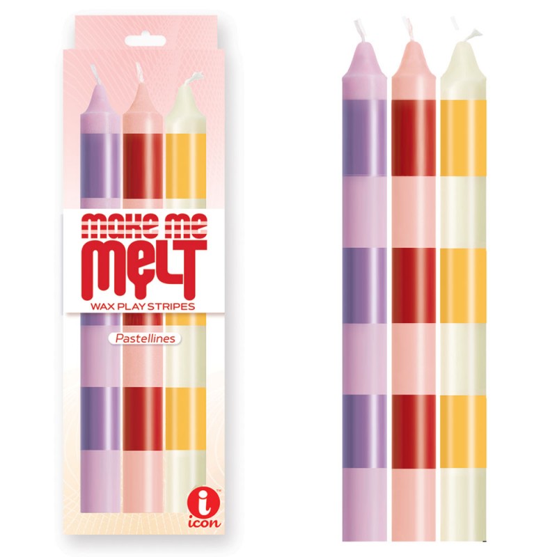 Make Me Melt Drip Candle 3-pk - Pastellines