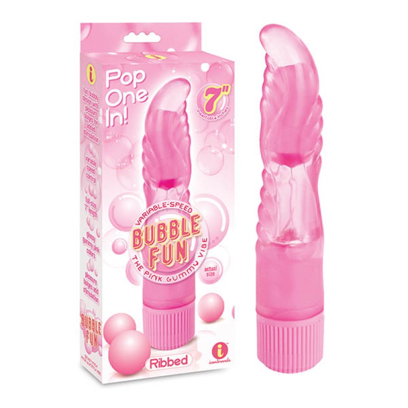 Bubble Fun 7’’ Ribbed Vibrator