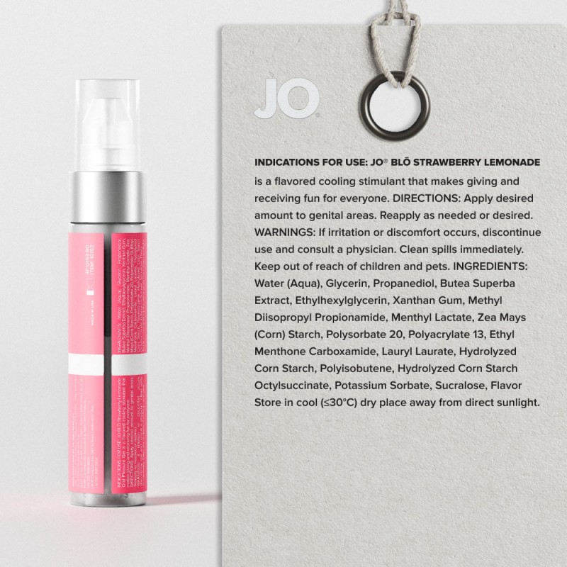 JO Blo Oral Pleasure Gel 30ml - Strawberry Lemonade JO Blo Oral Pleasure Gel 30ml - Strawberry Lemonade