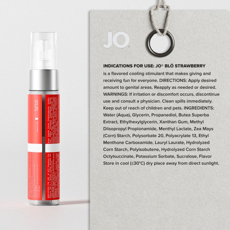 JO Blo Oral Pleasure Gel 30ml - Strawberry JO Blo Oral Pleasure Gel 30ml - Strawberry
