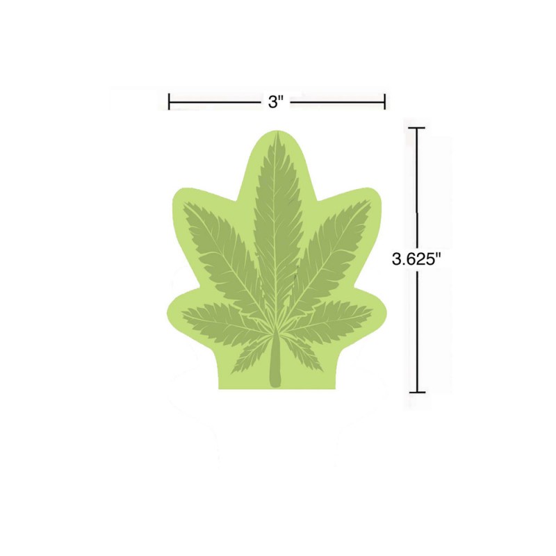 Cannabis Leaf Sticky Notes Cannabis Leaf Sticky Notes