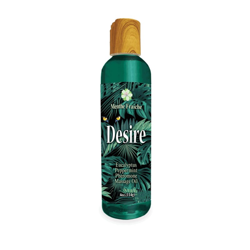 Desire Pheromone Massage Oil 118 ml - Eucalyptus & Peppermint