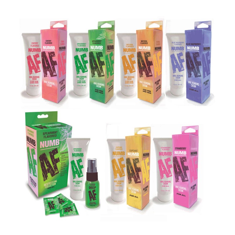 Numb AF Anal Desensitiser Cream 44 ml - Blue Raspberry Numb AF Anal Desensitiser Cream 44 ml - Blue Raspberry