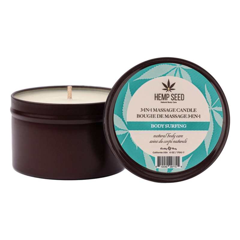 Hemp Seed 3-In-1 Massage Candle - Body Surfing
