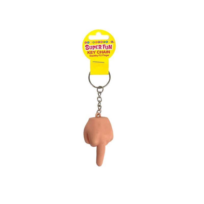 Super Fun Key Chain - Squishy FU Finger