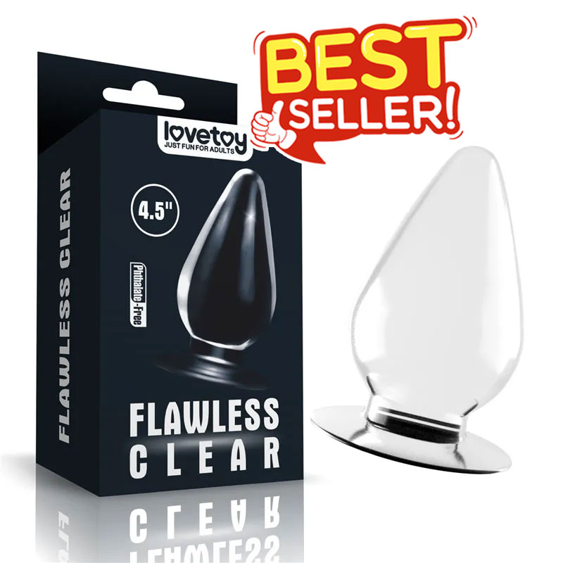 Flawless Clear Anal Plug 4.5''