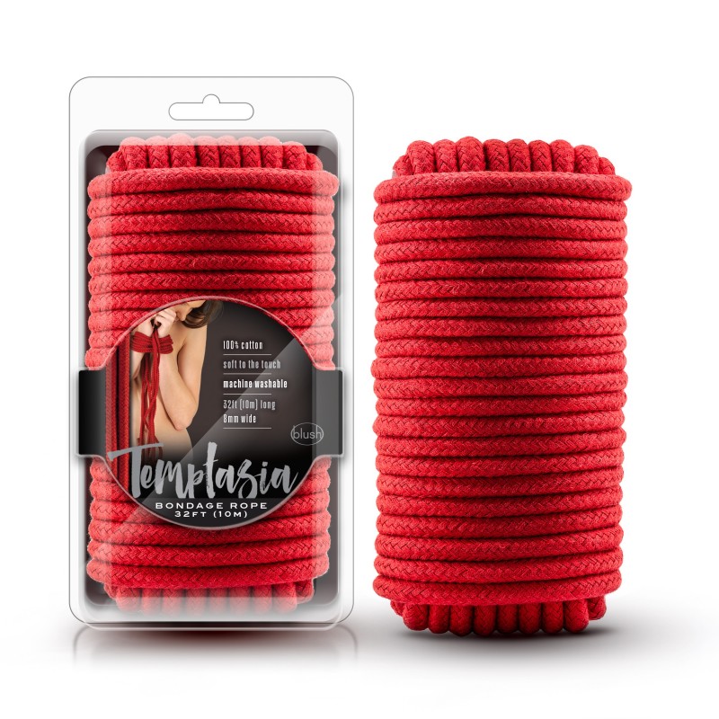 Temptasia Bondage Rope Red - 10 Metres