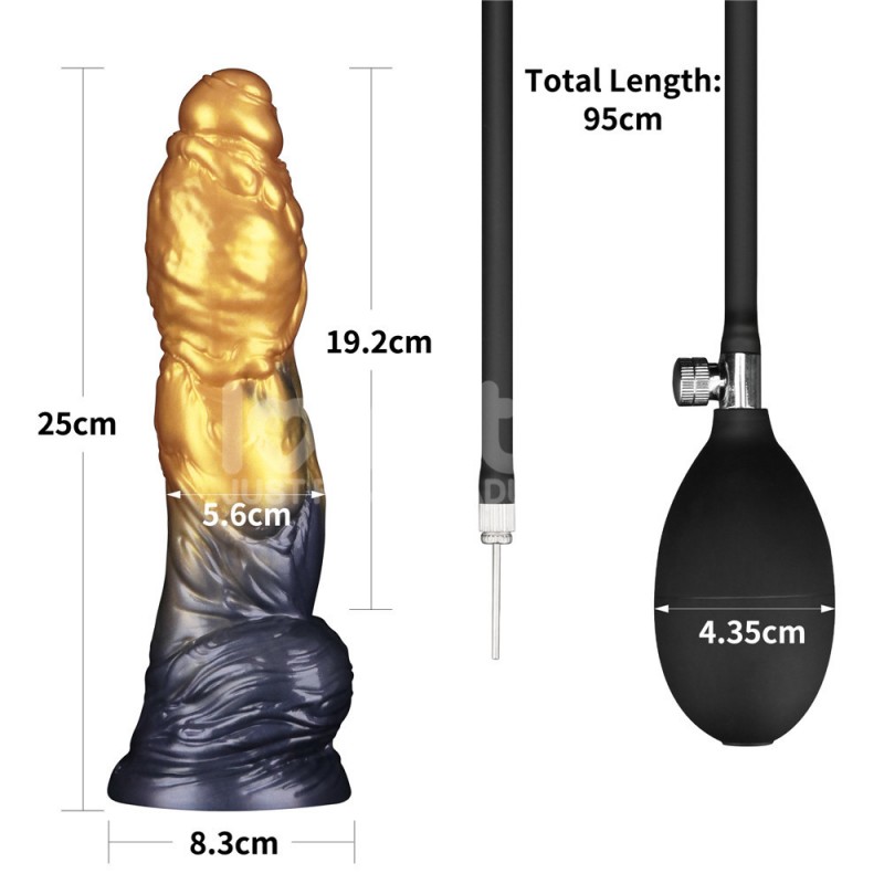 Aerosx 10 Inch Dual Density Inflatable Dildo Aerosx 10 Inch Dual Density Inflatable Dildo