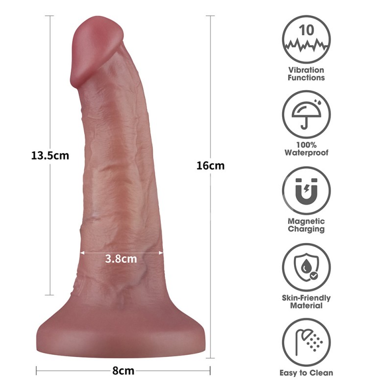 Dual Density Power Cock - 6 Inch Flesh Dual Density Power Cock - 6 Inch Flesh