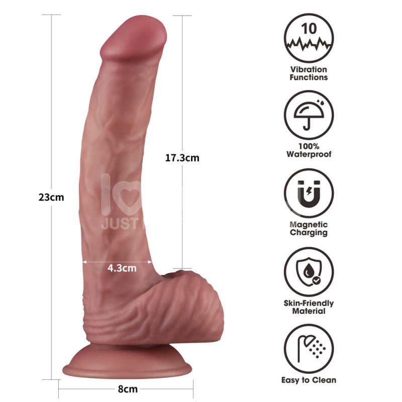 Dual Density Power Cock - 9 Inch Flesh Dual Density Power Cock - 9 Inch Flesh