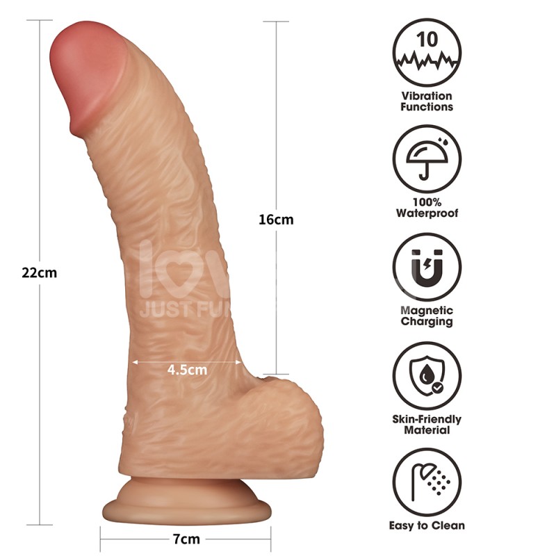 Power Basics 8.5'' Vibrating Dong - Flesh Power Basics 8.5'' Vibrating Dong - Flesh