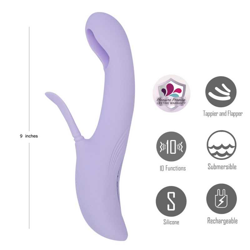 Maia Charli Flapping & Tapping Rabbit Vibrator Maia Charli Flapping & Tapping Rabbit Vibrator
