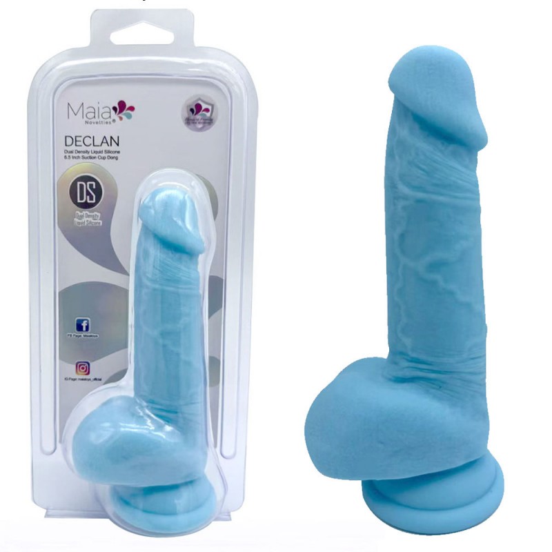 Maia Declan 6.5'' Dual Density Dong - Blue
