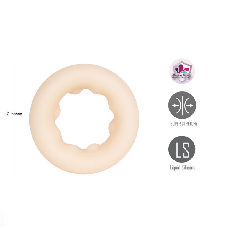 Maia Gunner Silicone Stretchy Cock Ring - Vanilla Maia Gunner Silicone Stretchy Cock Ring - Vanilla