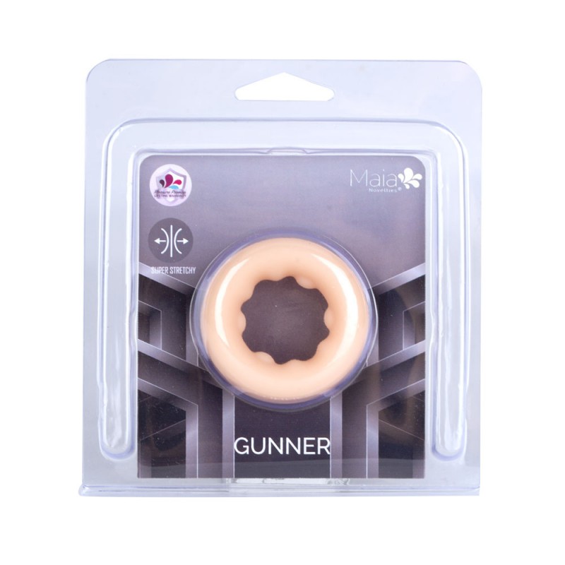 Maia Gunner Silicone Stretchy Cock Ring - Vanilla Maia Gunner Silicone Stretchy Cock Ring - Vanilla