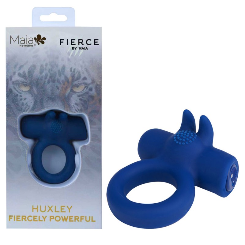 Maia Huxley Vibrating Cock Ring - Blue