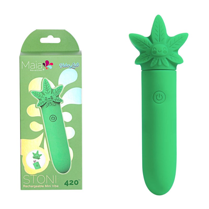 Maia Stoni Rechargeable Mini Vibe - Green