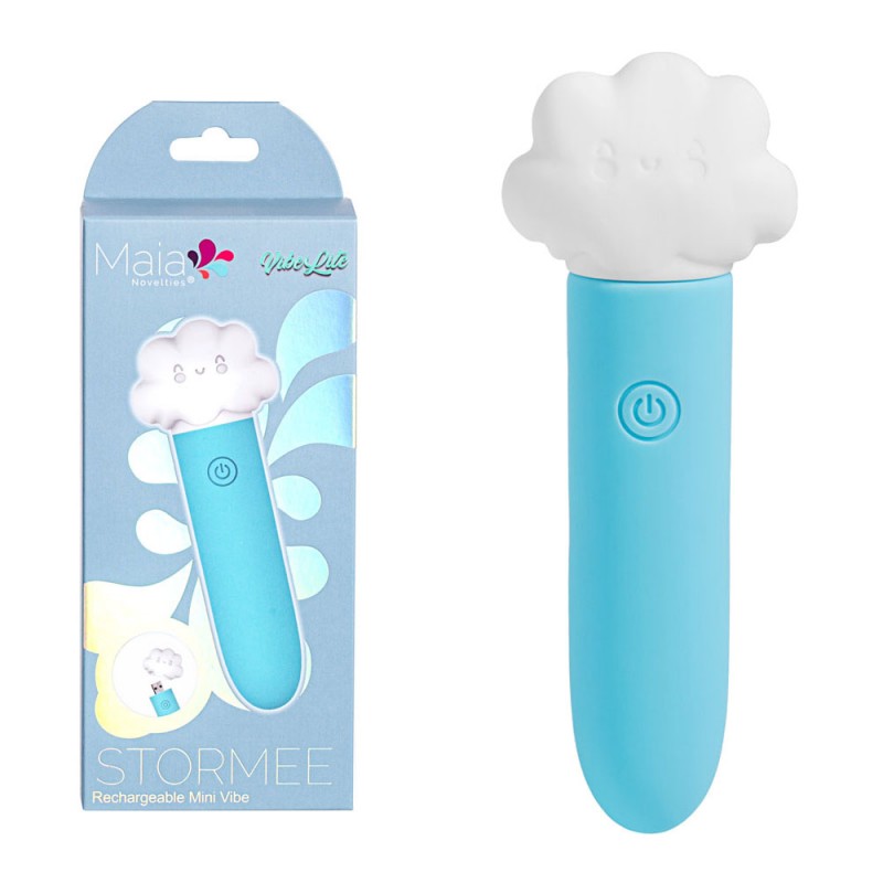 Maia Stormee Rechargeable Mini Vibe - Blue