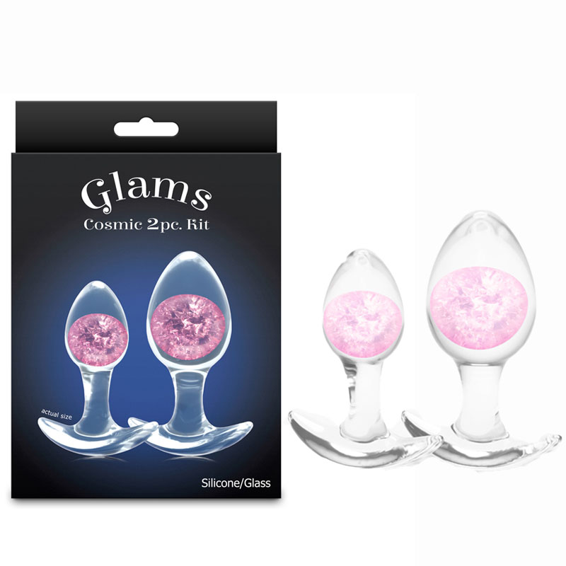 Glams Cosmic 2pc Kit Butt Plugs - Pink