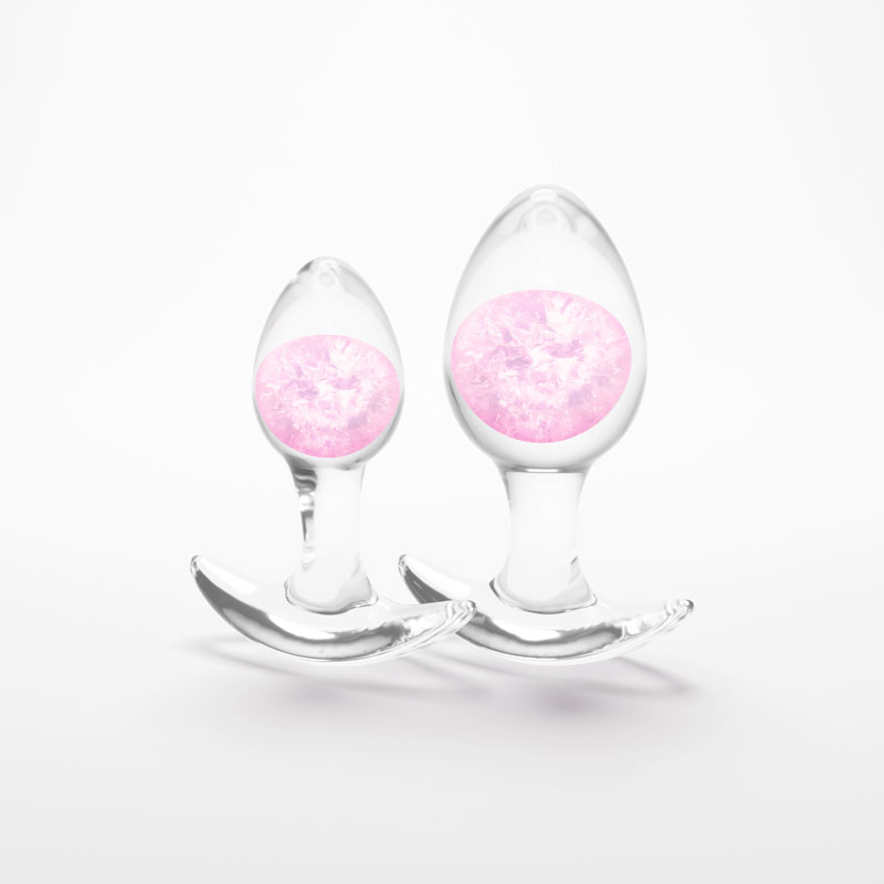Glams Cosmic 2pc Kit Butt Plugs - Pink Glams Cosmic 2pc Kit Butt Plugs - Pink