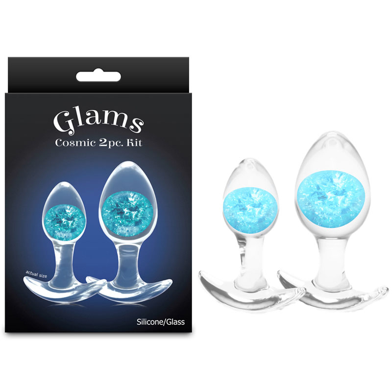Glams Cosmic 2pc Kit Butt Plugs - Blue