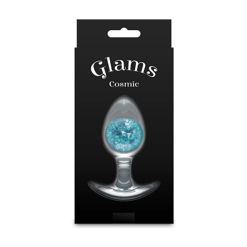 Glams Cosmic Medium Butt Plug - Blue Glams Cosmic Medium Butt Plug - Blue
