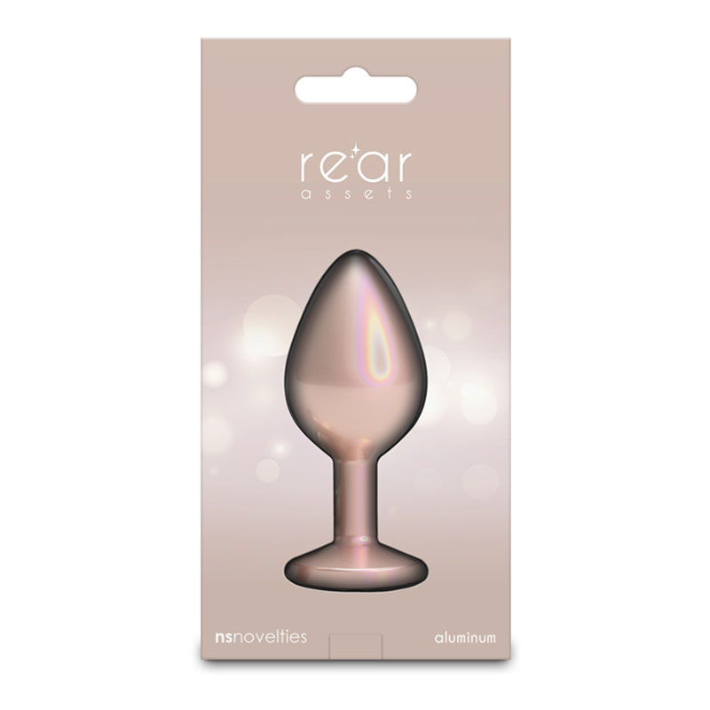 Rear Assets Iridescent Champagne Butt Plug - Medium Rear Assets Iridescent Champagne Butt Plug - Medium