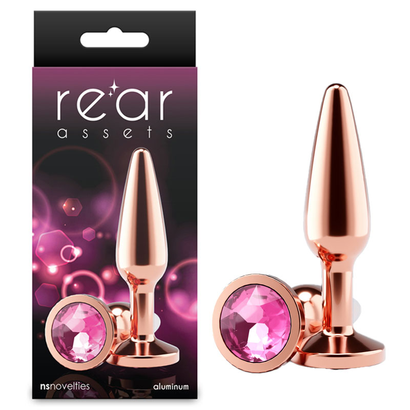 Rear Assets Tapered Rose Gold Butt Plug - Medium
