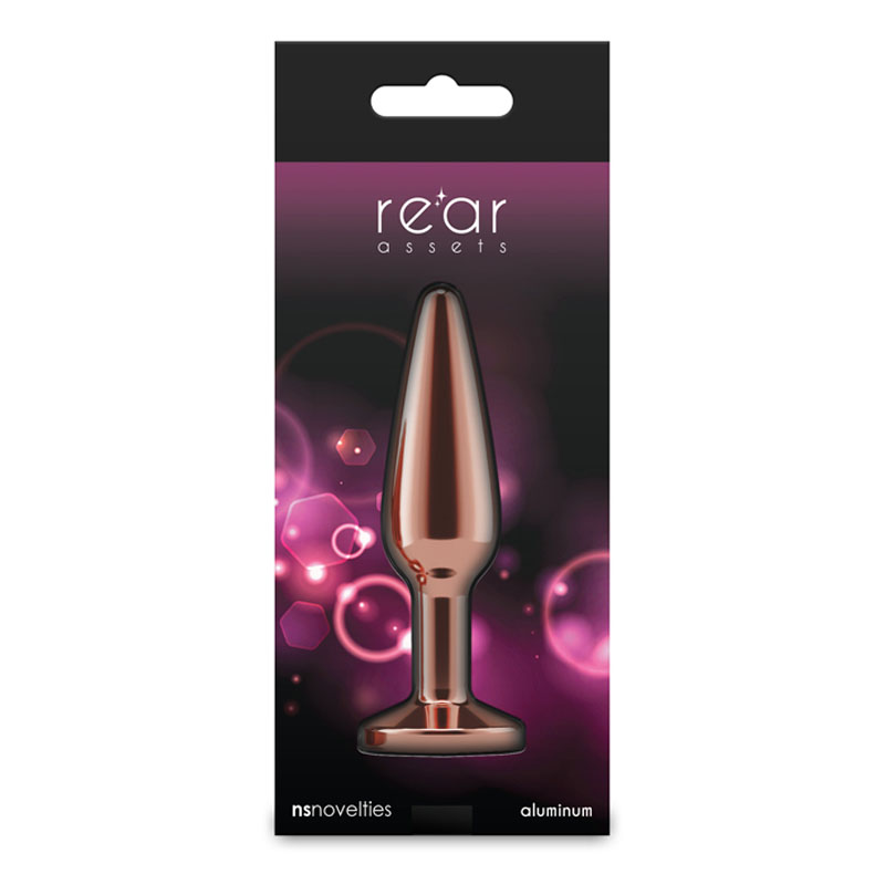 Rear Assets Tapered Rose Gold Butt Plug - Medium Rear Assets Tapered Rose Gold Butt Plug - Medium