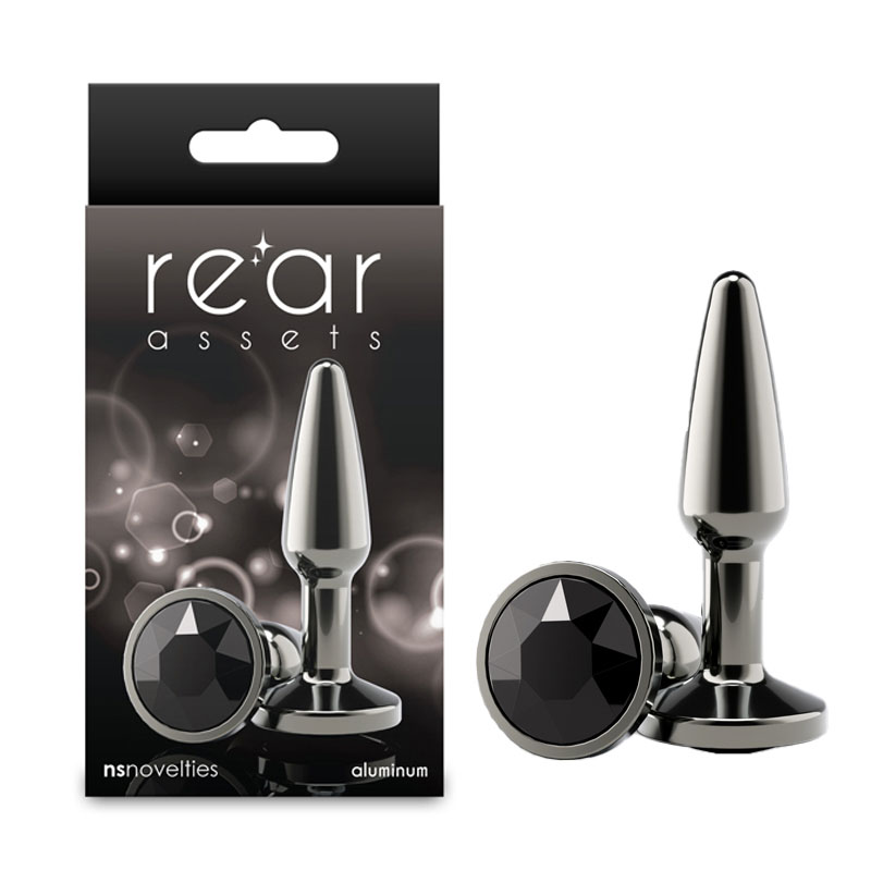 Rear Assets Tapered Gunmetal Butt Plug - Small