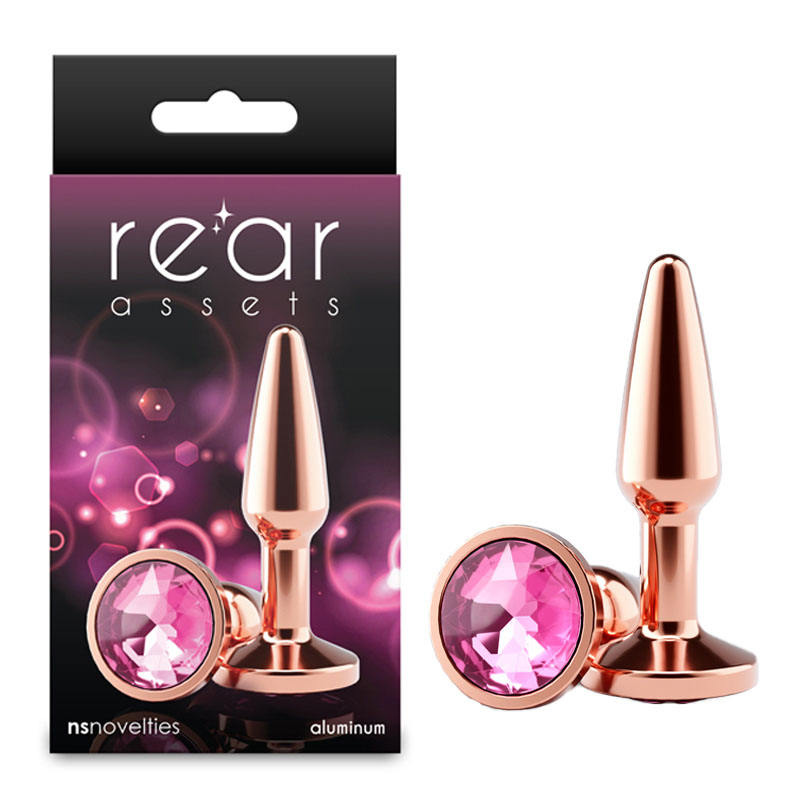 Rear Assets Tapered Rose Gold Butt Plug - Small