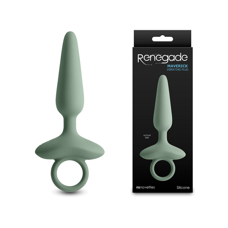 Renegade Maverick Vibrating Butt Plug - Sage