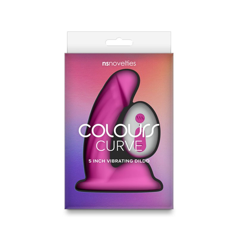 Colours Curve Vibrating 5'' Dildo - Pink Colours Curve Vibrating 5'' Dildo - Pink