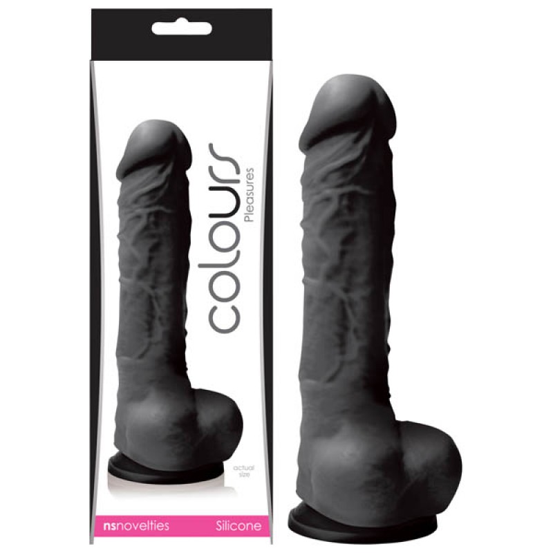 Colours Pleasures 5'' Dildo - Black